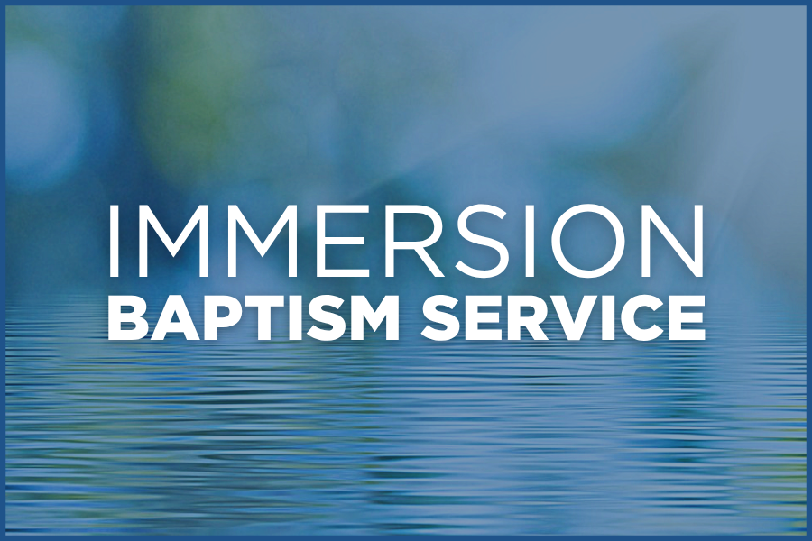 Immersion Baptism Service Promotion Items Image