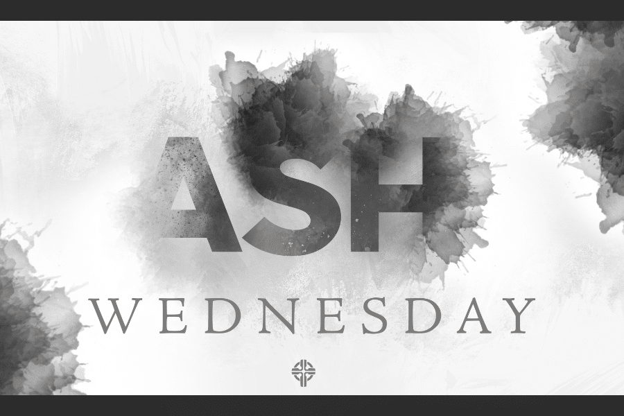 Ash Wednesday Event Graphic