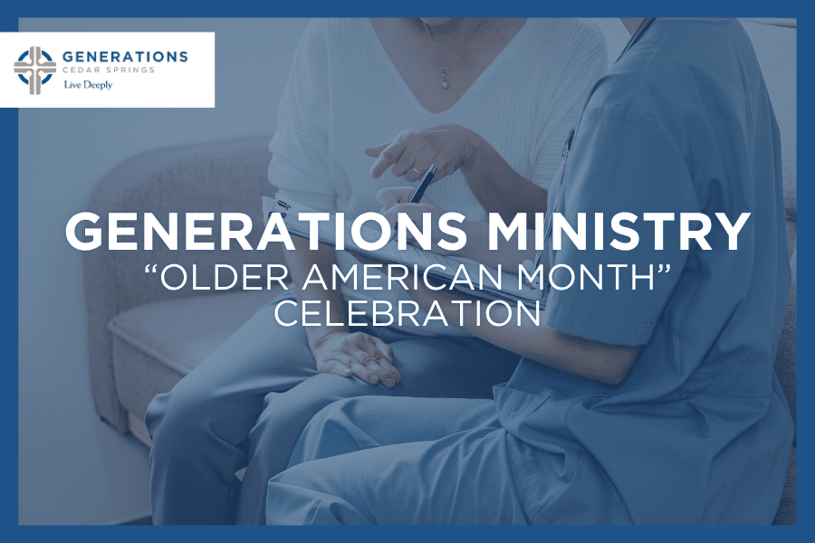 Older American Month Event Graphic