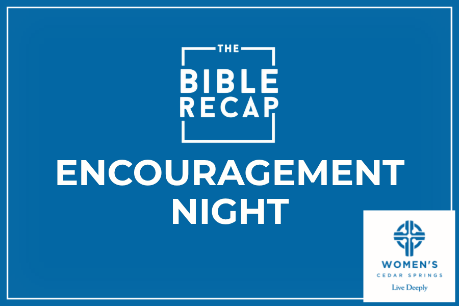 The Bible Recap Event Graphic